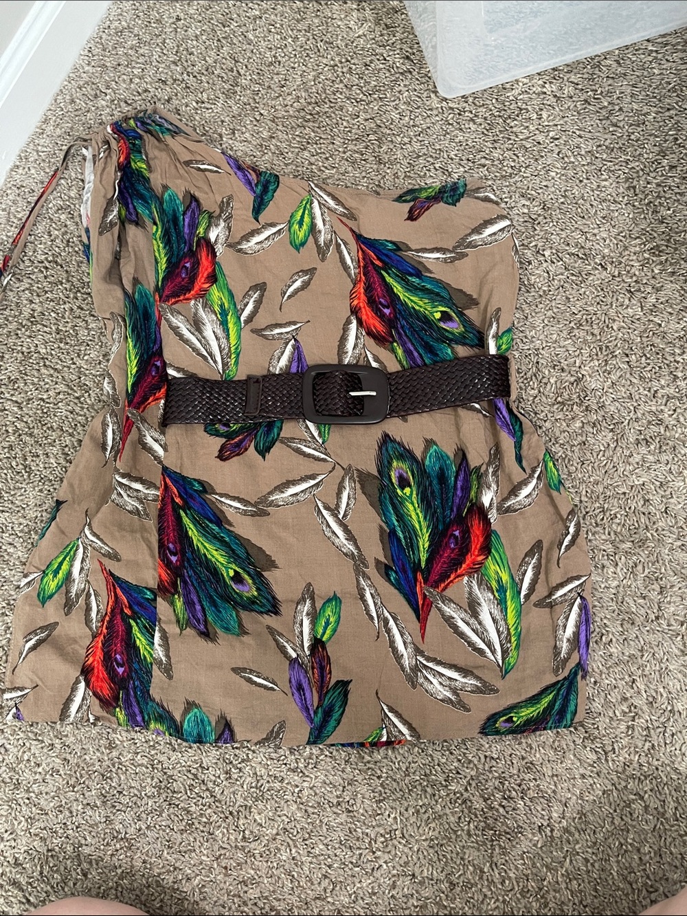 Women’s Feather-Print Top